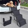 Generic Rampa/Scala per Cani da Auto - Aiuta il Tuo Cane a Salire Senza Sforzo, Pieghevole e Antiscivolo, per Cani Grandi e Anziani fino a 80 kg, Facile da Trasportare