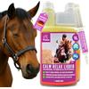 EMMA Magnesium Horse 1L + 30ml CALM Relax Liquid + Booster con Magnesio, L Triptofano e Vitamina B12 I Contro l'ansia e lo stress, Vitamina B 12 Anti Stress I Calmante Cavallo dello stress cavalli nervosi