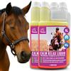 EMMA Magnesio Cavallo 2 * 1L CALM Relax Liquido con Magnesio, L Triptofano e Vitamina B12 I contro Ansia e Stress I Vitamina B 12 Anti Stress I Calmare il Cavallo durante lo Stress per Cavalli Nervosi
