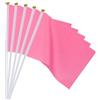 PATIKIL 25pz Mini Bandierine, Bandiere Rosa Rossa Gioco Bandiere Rosa Rossa Solida Piccole Mini Bandiere Su Bastone, Decorazioni per Feste per Gioco, Compleanno, Carnevale