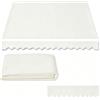 Generic Tessuto di ricambio per tende da sole retrattile, tela per parasole, copertura impermeabile per terrazza all'aperto, poliestere, senza telaio(Light Beige,300x150cm/10x5ft)