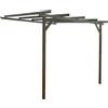 Vidahuerto Pergola a schiera in legno Gamma Kai di vitaOrto: dove eleganza e natura si uniscono (legno di pino, 240 x 240 x 240 x 270 cm)