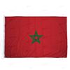 Domina Pubblicità Bandiera Marocco 150x100 cm Tessuto Nautico 115 gram/m², Bandiera Marocchina 150x100, Bandiera del Marocco Dotata Di Cordino e Doppia Cucitura Perimetrale