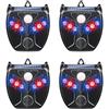 funfunfly 4X Repellente per Animali a Energia Solare,Respinge e Allontana Cani - Gatti, Topi, Ratti, Animali Selvatici,Scaccia Animali,Dissuasore con Luce Flash a LED