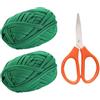 CWPFVQA 2 Rotoli di Fascette da Giardino con 1 Piccola Forbice, Fascette in Fibra Morbida, Fascette di Supporto per Piante, Attrezzi per Legare da Giardino, Alberi E Piante Rampicanti