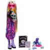 Monster High Diario degli Orrori - Lagoona Blue, bambola e set di accessori a tema biologia marina, tra cui giacca stile college, annuario, strumenti di laboratorio e creatura marina, JML45