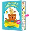 CreativaMente La Battaglia degli Animali, Gioco di Carte per Bambini, 36 Carte, 2-4 Giocatori, dai 3 Anni