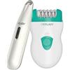 Epilady Set di dispositivi per la depilazione di viso e corpo, epilatore veloce con filo + epilatore estetico per donne per gambe, braccia, ascelle, viso, bikini (verde)