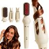 XUANHONG-TECH Ferro arricciacapelli automatico 3 in 1 con bigodini 32/36 mm e spazzola lisciante per capelli, 4 livelli di temperatura, riscaldamento rapido, 60 minuti di sicurezza automatico per tutti i tipi di
