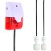 Tuehakny Sensore Livello Acqua Alto/Basso con Doppia Sonda per Trabocco e Asciugatura - Sirena 120dB e Luce Rossa LAMPO, Volume Regolabile, Cavo 5 m, 9 V - per Serbatoio, Acquario, Piscina, Cantina