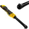 YWNYT Chiave a cricchetto a batteria da 3/8 per batterie Dewalt 18 V 20 V, 320 giri/min, chiave a cricchetto elettrica 80 N.m, asta lunga 16 cm