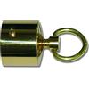 Seilflechter - Tappo terminale con anello, Ø 30 mm, in ottone di alta qualità, terminale per corrimano e corde per scale, con vite di fissaggio, ideale per corrimano
