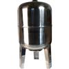 ALUVRA Serbatoio a Pressione 50L - per Impianti Idrici e Sistemi Autoclave - con Membrana EPDM - Vaso di Espansione per Pompa Domestica Pompa per Pozzo - Attacco da 1 - Acciaio INOX - Verticale 50 Litri