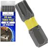 MONTERAL 10 Pezzi Inserti per Avvitatore Professionali TT10 x 25 mm - Impact Torx Set con Gambo Esagonale 1/4 - Set Punte Avvitatore Realizzato in Acciaio Legato S2 - MONTERAL