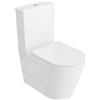 LAVITA WC monoblocco con cassetta di scarico integrata ANTON WHITE Set completo WC con coperchio con chiusura automatica WC in ceramica senza brida Sistema di scarico TORNADO