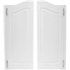 Eieblek Porta basculante, porta a battente, porta del salone con cerniere in acciaio inox e chiusura automatica, angolo di rotazione di 180°, porte in legno per cucina, bar, caffetteria (91 × 106,5 × 3,5 cm)