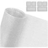 AXFEE Rete Zanzariera Finestra, 200×250 cm Rete Zanzariera Fissa Regolabile, Schermo Autoadesivo Senza Fori, con 2 toppe per la riparazione della zanzariera, per Finestra e Porta -Bianco