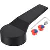 uxcell Maniglia per rubinetto a leva singola per cartuccia da 40 mm, in lega di zinco, ricambio per cucina, bagno, doccia, 11,7 x 5,1 cm, nero