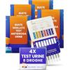 Polonord Adeste ADESTE 8 in 1 Test Antidroga Urine | Fentanil & THC | 5 Minuti | 4 Test