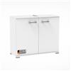 FACKELMANN Easy Mobile sottolavello, 80 cm, bianco, in piedi, stile intramontabile, prodotto in Germania, molto spazio