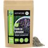 Alpi Nature Lavanda Essiccata BIO 50g, Tè Sfuso ai Fiori di Lavanda bio Interi Essiccati