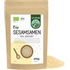 Alpi Nature Semi di Sesamo BIO Sbucciati 200g, bio Semi di Sesamo Bianco Sbucciati, Senza Glutine