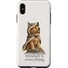 Positive Mindset with Animals Custodia per iPhone XS Max La mentalità di Cute Wolf Pup è tutto