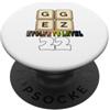 Lustige Gamer Nerd Sprüche Motive GG Easy Funny Gamer - Scritta per 22° compleanno PopSockets PopGrip Adesivo