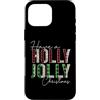 Have A Holly and Jolly Merry Christmas S Custodia per iPhone 16 Pro Max Plaid leopardato con bufalo Have A Holly and Jolly Merry Christmas