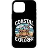 Cercatore Di Conchiglie E Vetri Mare Custodia per iPhone 16 Pro Max Cacciatore Di Tesori In Spiaggia Coastal Explorer