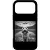 Golden Doodle Puppy Lover PS Custodia per iPhone 17 Pro Max Divertente Golden Doodle Selfie UFO Astronave Aliena Amante Del Cane