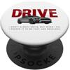 Funny Cool Car Driving Apparel DRIVE Cool, pilota di drifting per auto sportive da corsa veloce PopSockets PopGrip Adesivo