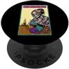 Magliette e regali divertenti all'uncine Scheletro di carte dei tarocchi all'uncinetto Crocheter PopSockets PopGrip Adesivo