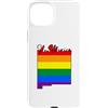 New Mexico Map USA State Rainbow Pride F Custodia per iPhone 15 Plus New Mexico Mappa USA Stato New Mexico Arcobaleno Orgoglio