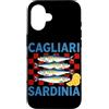Coastal Sardine Tinned Fish Summer Retro Custodia per iPhone 16 Cagliari Sardegna Sardine Retro Pesce in scatola Grafica Costiera