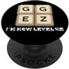 Lustige Gamer Nerd Sprüche Motive GG Easy Funny Gamer - Scritta per 45° compleanno PopSockets PopGrip Adesivo
