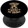 Drummer Gift Drumming Gifts & Drum Set S Divertente Drumming Art per uomo e donna Drumline Drum Set batterista PopSockets PopGrip Adesivo
