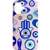 Mystic Nazar Collective Custodia per iPhone 16 Simboli mistici del malocchio grafico - Boho Nazar Celestial Art