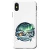 Happy Destiny Custodia per iPhone X/XS Lapponia Finlandia, Artico
