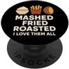 Potato Enthusiast Foodie Pride Mashed Fr Divertente Potato Meme Spud Vita Divano Umorismo Patata Futuro Contadino PopSockets PopGrip Adesivo