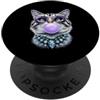 Glamour Paws Designs Collana Glam Cat con occhiali da sole Bubblegum e diamanti PopSockets PopGrip Adesivo