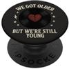 Emo Never Was a Phase Vintage Emo Vinile Cuore Musica Nostalgia PopSockets PopGrip Adesivo