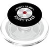 Vinyl record sound carrier music audio R Il vinile è il mio posto felice PopSockets PopGrip per MagSafe