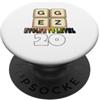 Lustige Gamer Nerd Sprüche Motive GG Easy Funny Gamer Scritta per il 20° compleanno PopSockets PopGrip Adesivo