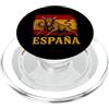 Spanish Bull Espana Flag Spain Fan Desig España Bandiera Spagna Toro Forte Spagna Country Pride Grafica PopSockets PopGrip per MagSafe