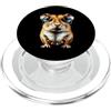 Critter Cool Designs Vivace criceto in occhiali verdi e collana di perline PopSockets PopGrip per MagSafe