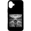 Golden Doodle Puppy Lover PS Custodia per iPhone 16 Plus Divertente Golden Doodle Selfie UFO Astronave Aliena Amante Del Cane