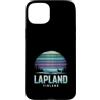 Paesaggi Nordici Aurora Lapponia Finland Custodia per iPhone 15 Plus Lapland Finland Renna Aurora Boreale