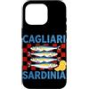 Coastal Sardine Tinned Fish Summer Retro Custodia per iPhone 16 Pro Cagliari Sardegna Sardine Retro Pesce in scatola Grafica Costiera
