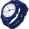 findtime Orologio analogico da uomo, impermeabile, con numeri grandi, facile da leggere, al quarzo, luminoso, casual, cinturino in silicone, semplice, unisex, per adulti